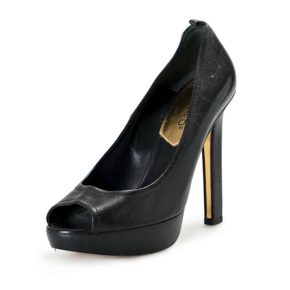 Dsquared2 Women's Black Leather High Heel Pumps